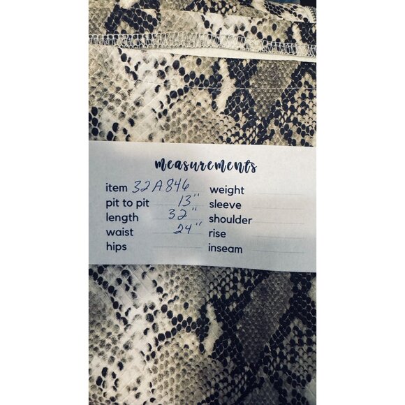 Tiger Mist XS Snakeskin Print Mini Dress Faux Leather Spaghetti Straps - Picture 9 of 12